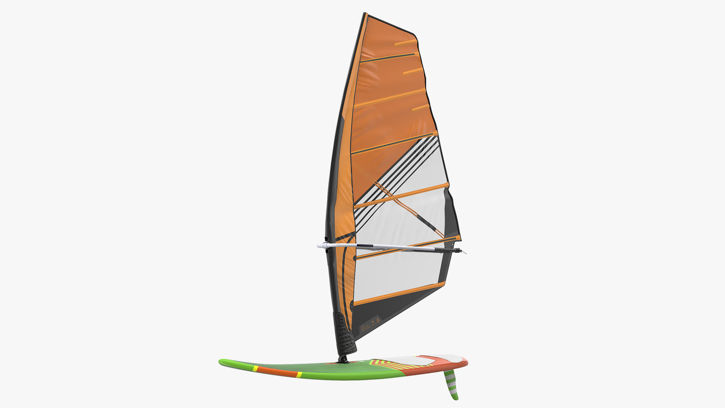 3D sport windsurf board sail model TurboSquid 1442902