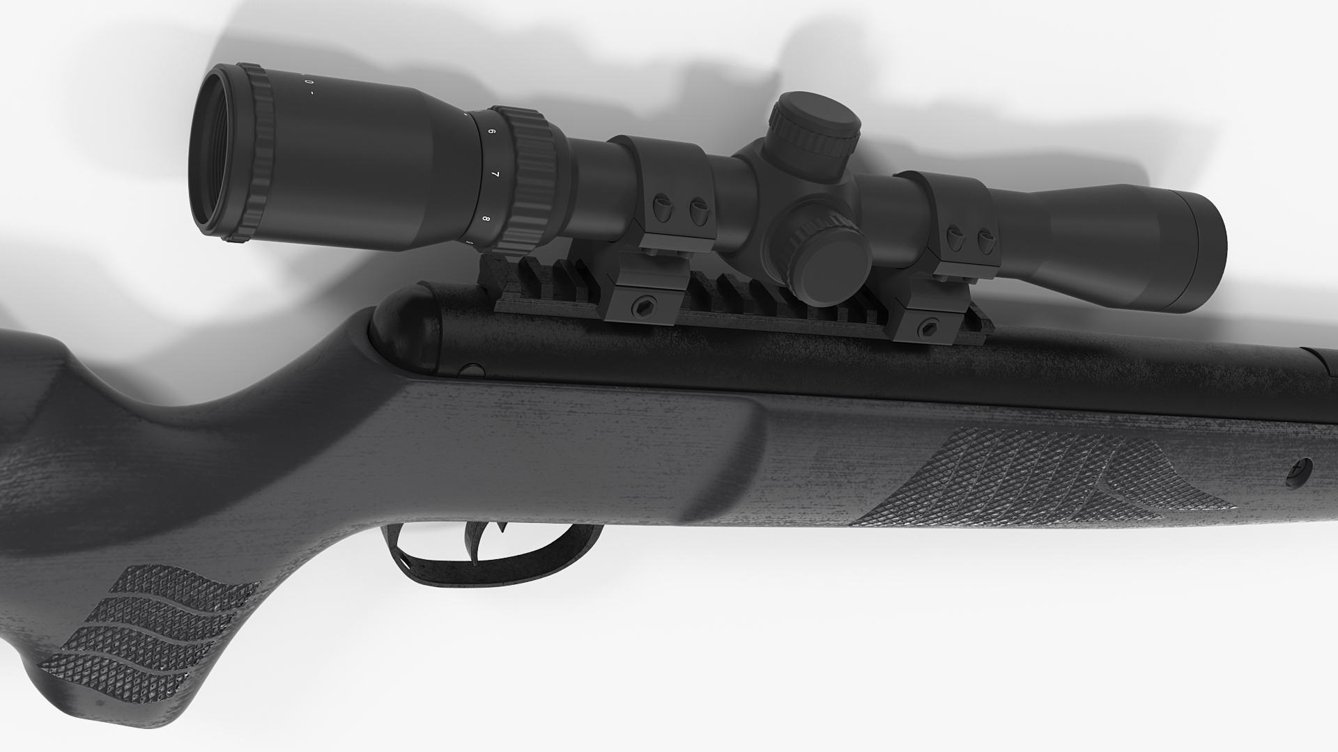 3d model break barrel air rifle