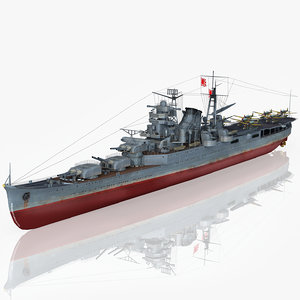 japanese cruiser mogami 3D model