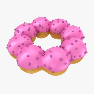 3D model realistic pon ring donut