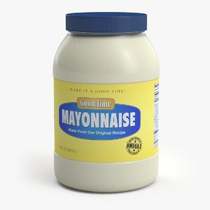 3ds max mayonnaise jar mayo