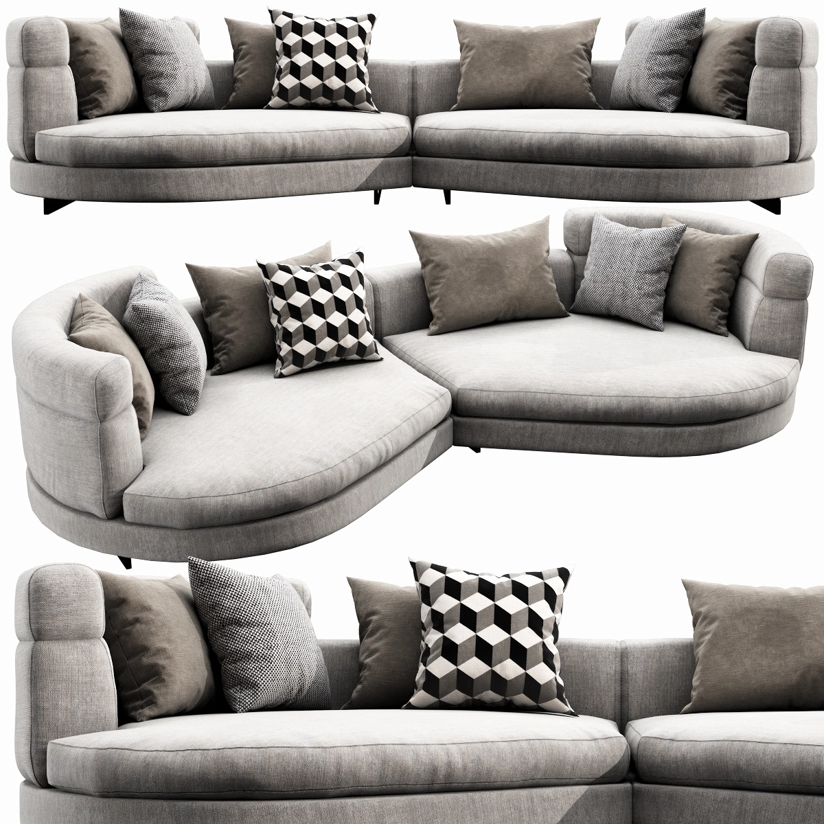 3d Minotti Alexander Model Turbosquid 1442638