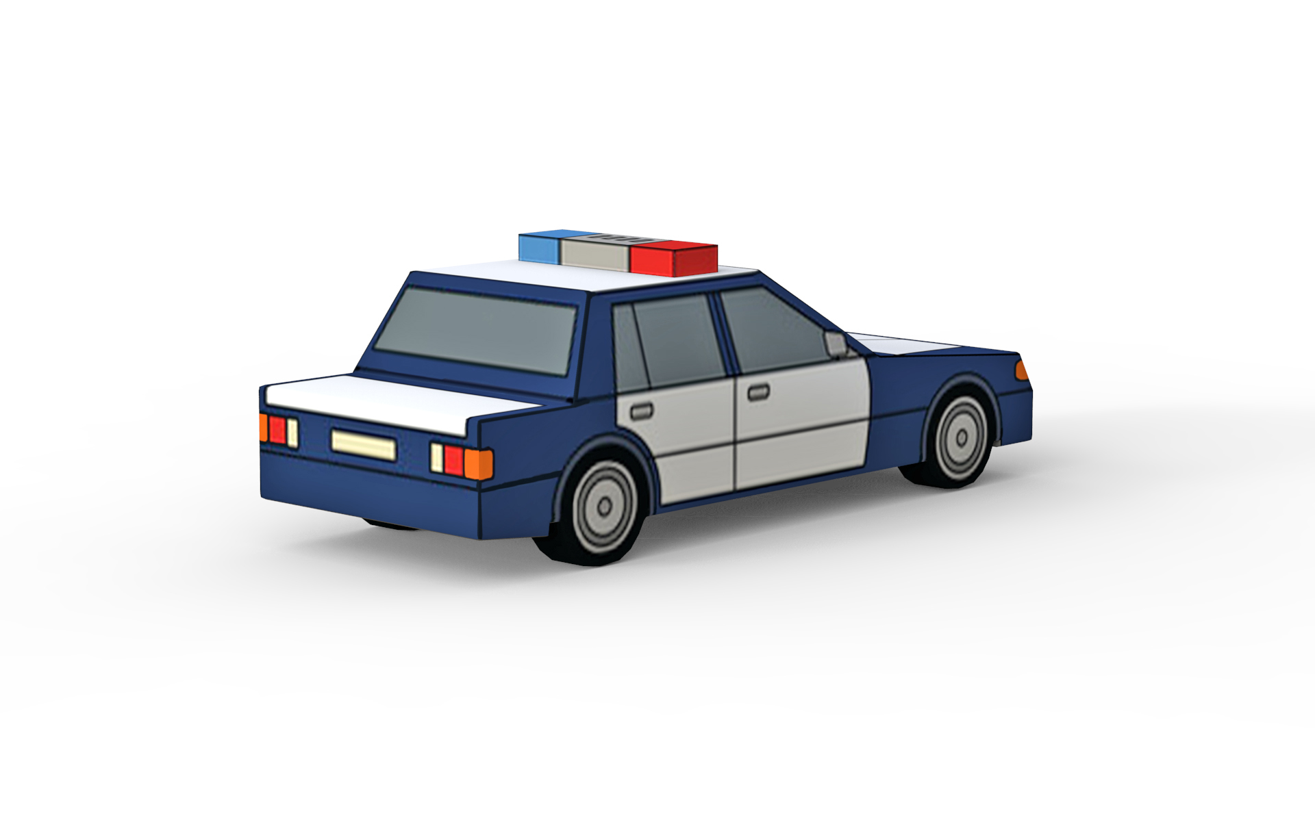 3D police car - TurboSquid 1442650