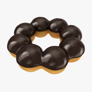 realistic pon ring chocolate model