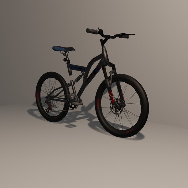 越野自行车3d模型