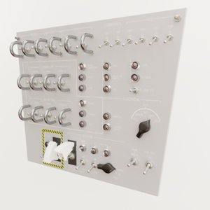 3D model control panel
