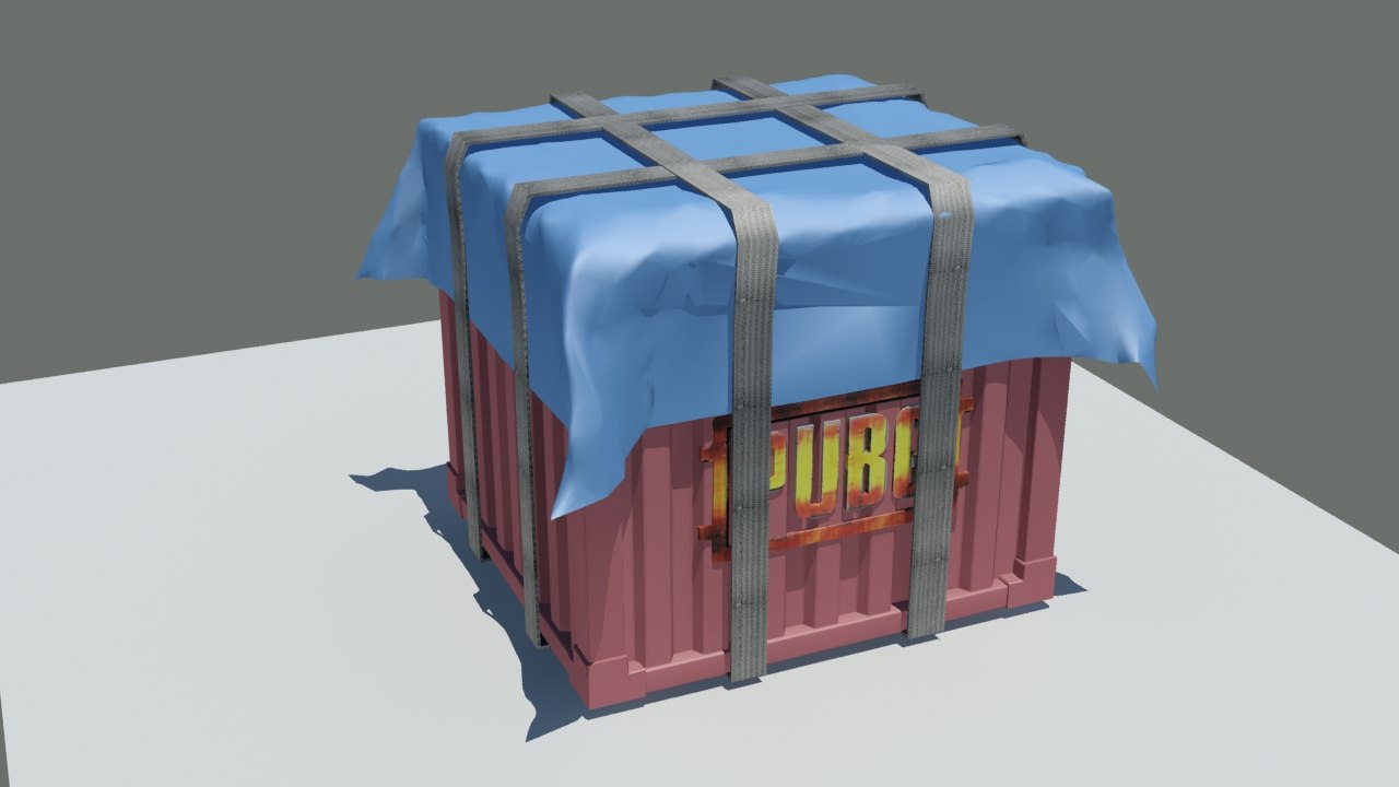 3D model pubg airdrop - TurboSquid 1442909