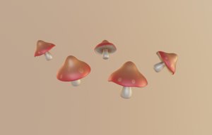 mushroom 3D model