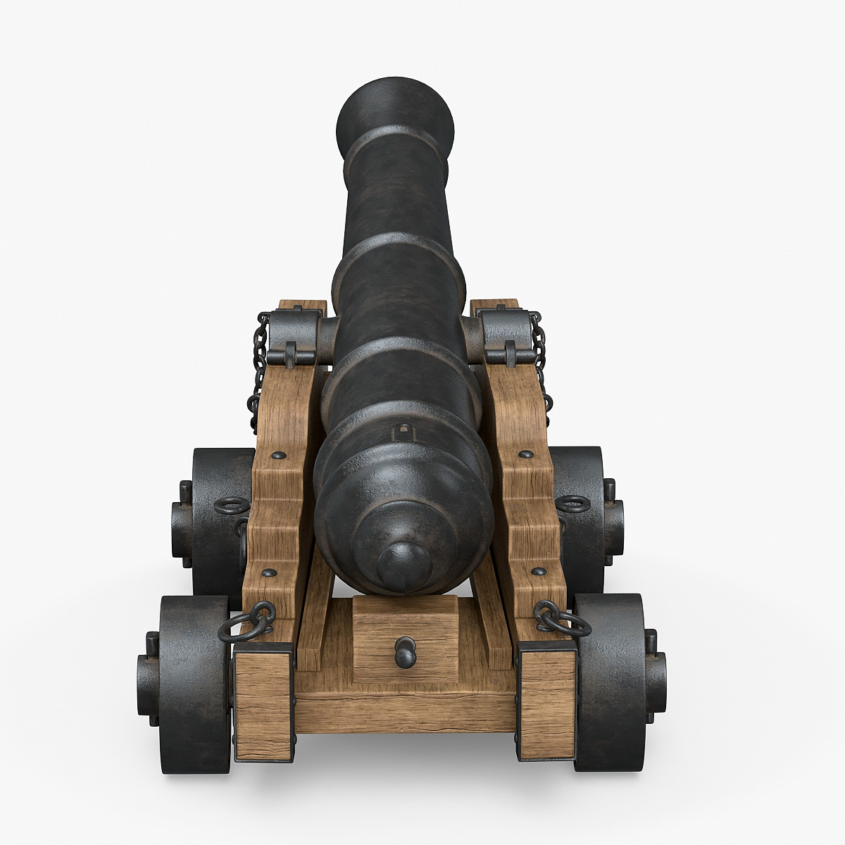 海军大炮3d模型