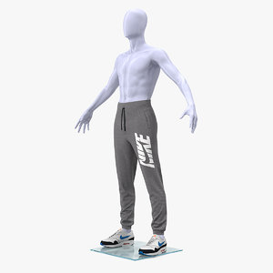 3D grey nike joggers sneakers