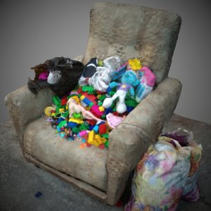 trash toys armchair model