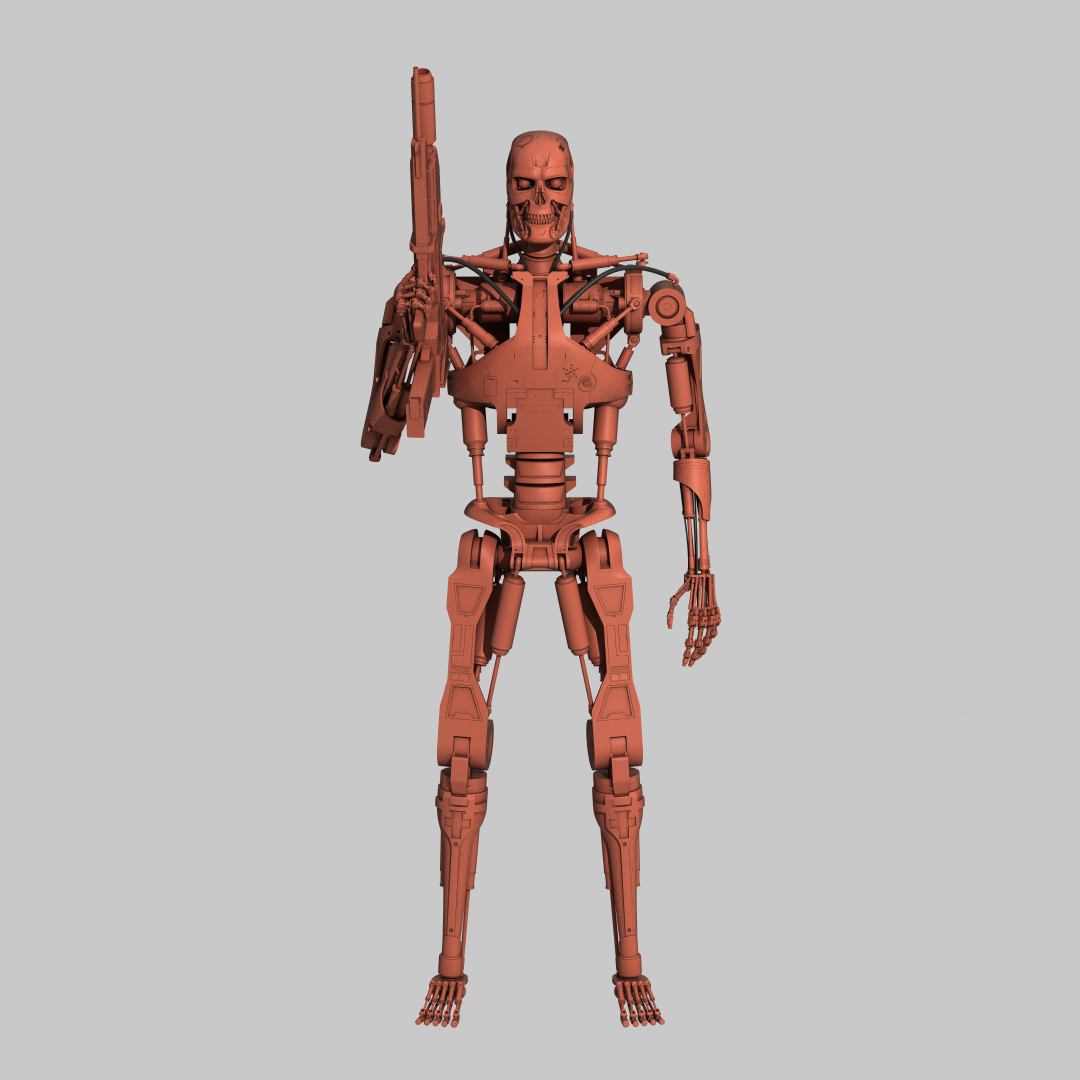 Modelo 3d Terminator T 800 Endoskeleton Para Impresion 3d