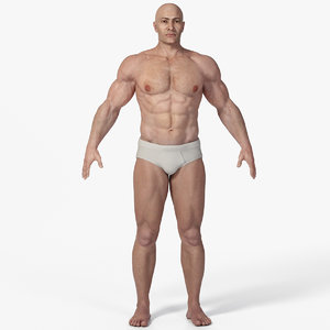 3D photorealistic male character realistic