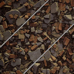 3 Debris Piles 4K tileble materials