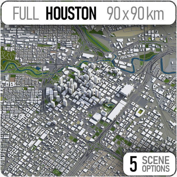 3D houston texas area