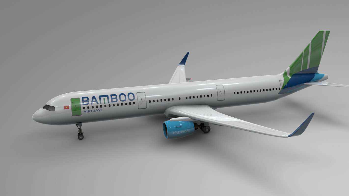 3D airbus a321 neo bamboo model - TurboSquid 1443753