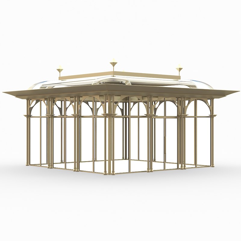 Architecture gazebo 3D model - TurboSquid 1443743