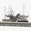 large piers sailboats v1 3D