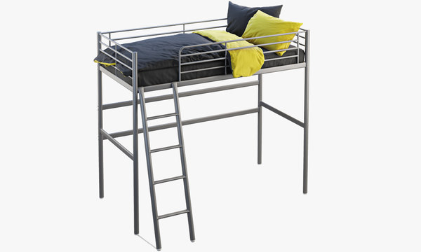 Ikea Svarta Loft Bed 3d Model Turbosquid 1443966