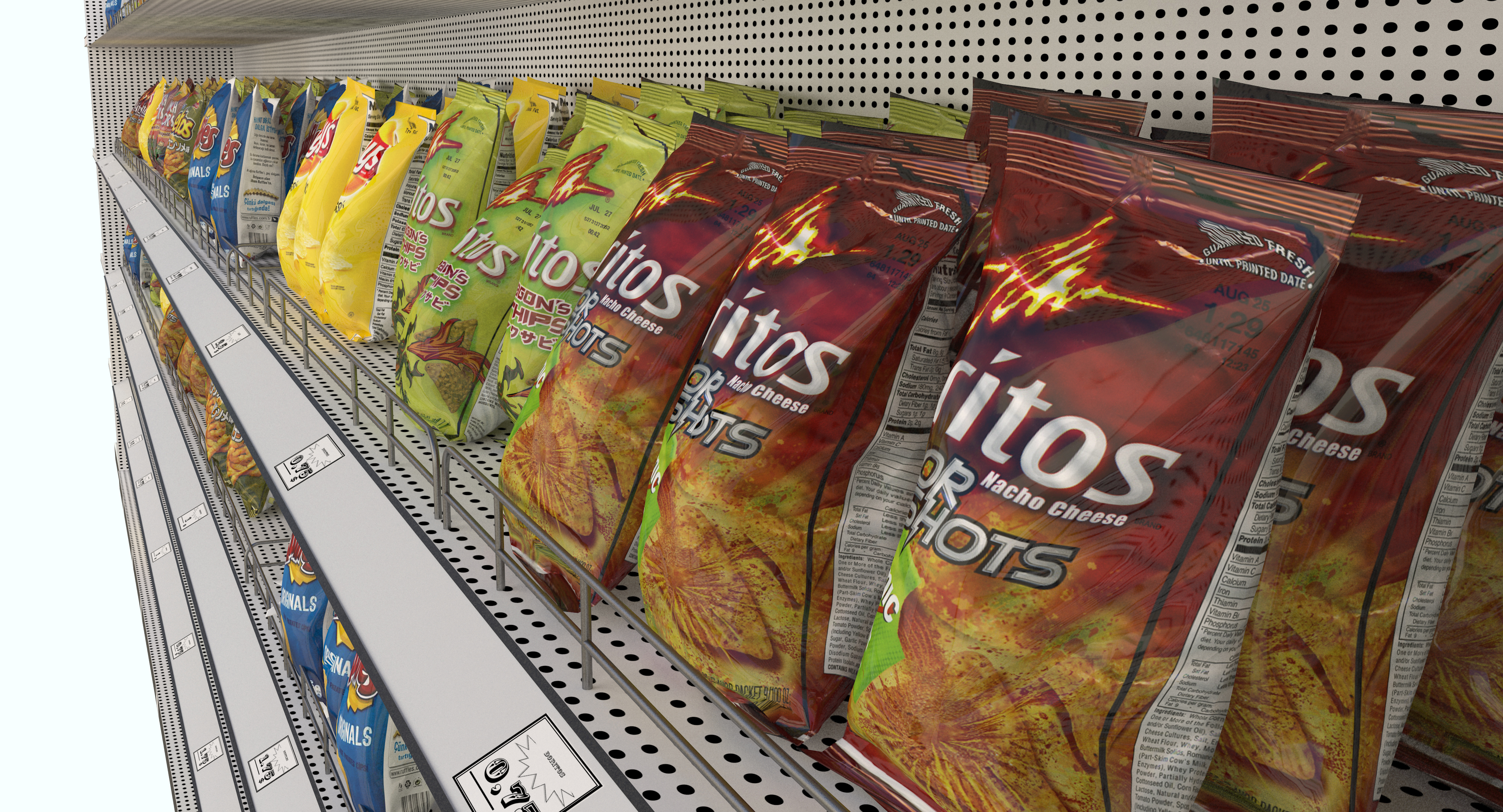 supermarket store shopping 3d model