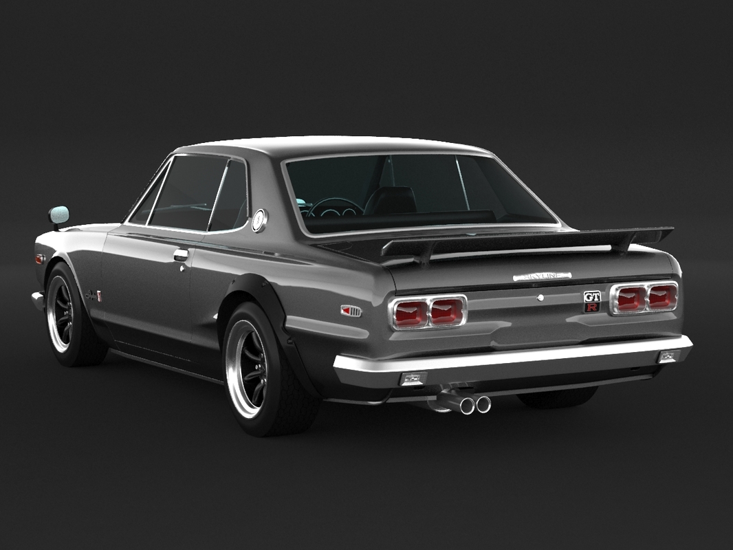 Nissan skyline 3d model