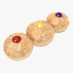 realistic trio donut model