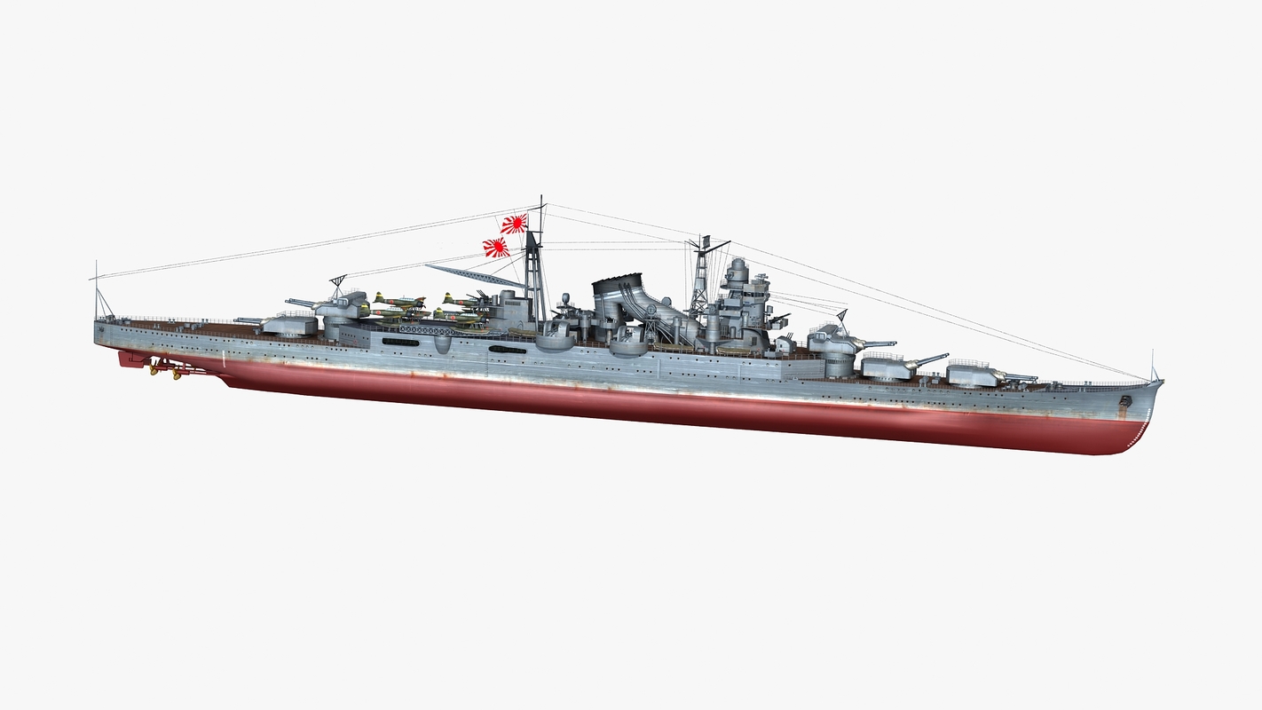 Japanese cruiser suzuya 3D model - TurboSquid 1442721