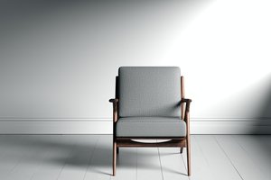 3D model loung chair baxton modern