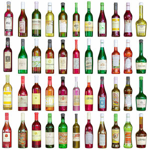 bottles wine 3D model