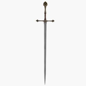 3D model sword weapon