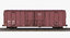 railcars box car rail 3D model