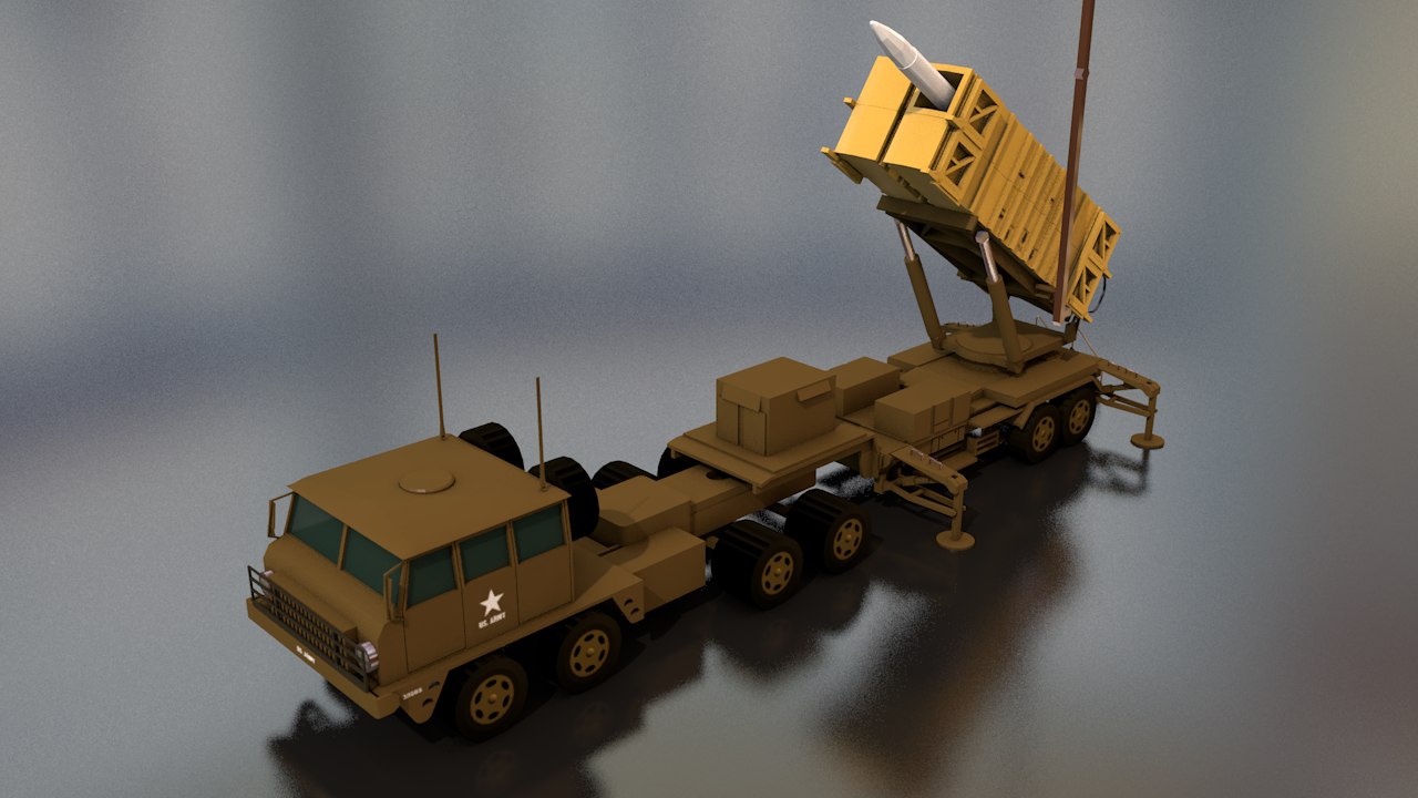 3D mim-104 patriot missile launcher model - TurboSquid 1444472