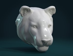 tiger head 3D model