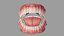 realistic human mouth tongue 3D model