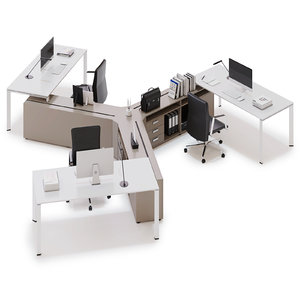 3D office workspace las model