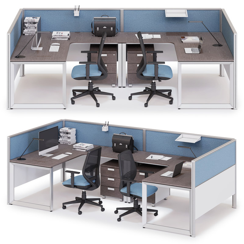 3D office workspace las - TurboSquid 1444737