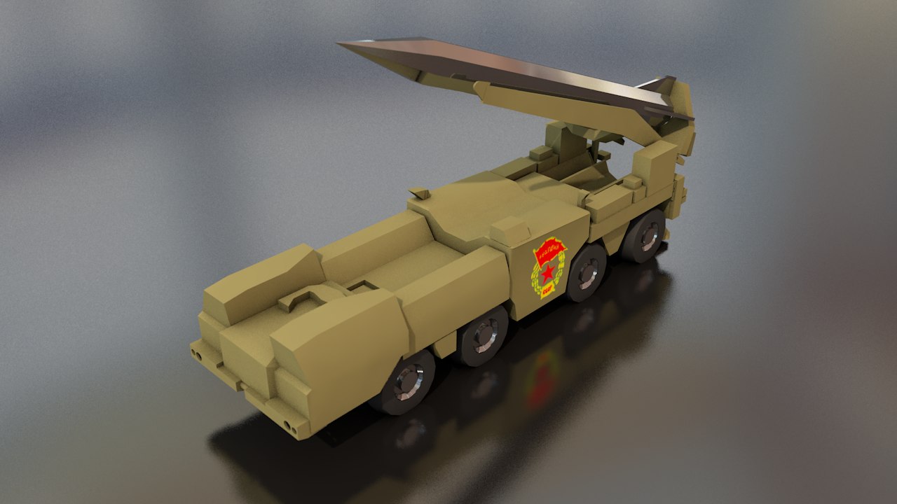 3D Scud B Soviet Missile Launcher Model - TurboSquid 1444859