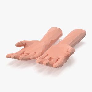 3D stylized hands model