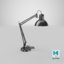 3D real desk lamp model