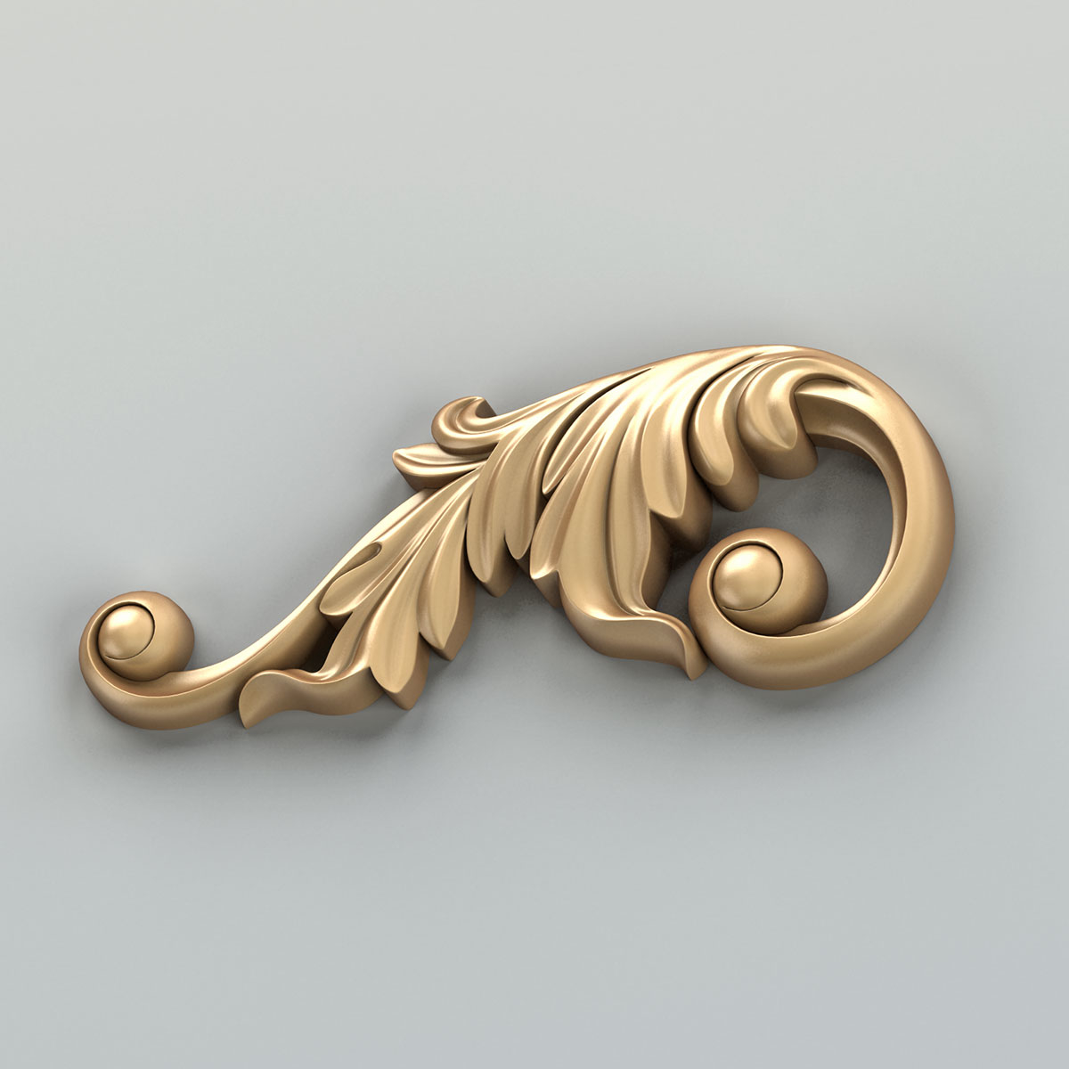 3D carved corner decor model - TurboSquid 1445001