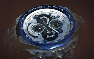 3D model casio edifice 554 watch