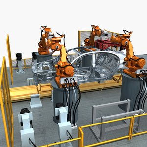 Industrial robotic 3D model - TurboSquid 1428252