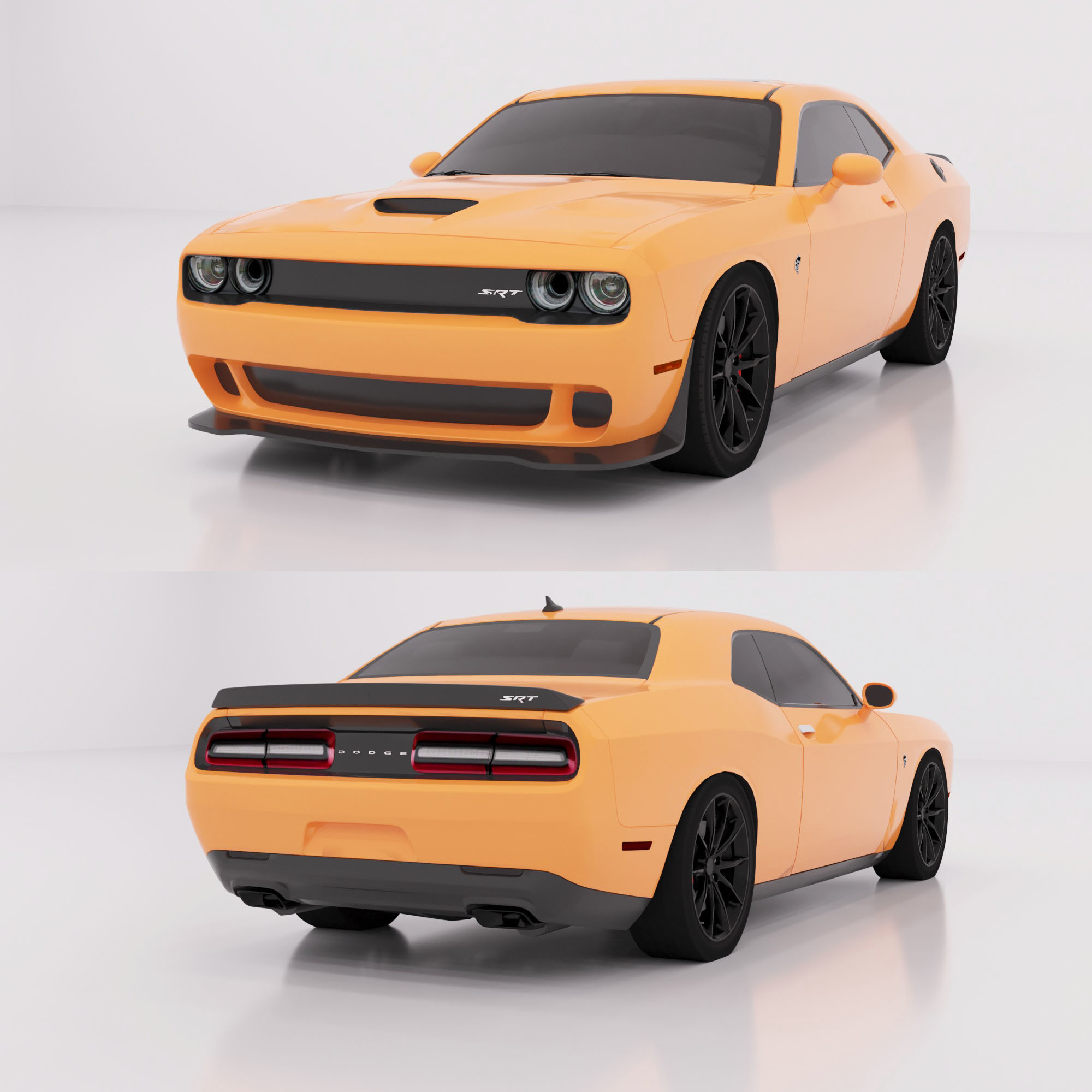 Modelo D Dodge Challenger Srt Hellcat Turbosquid My Xxx Hot Girl