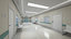 3D hospital hallway corridor model
