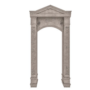classical building entrance 3D model