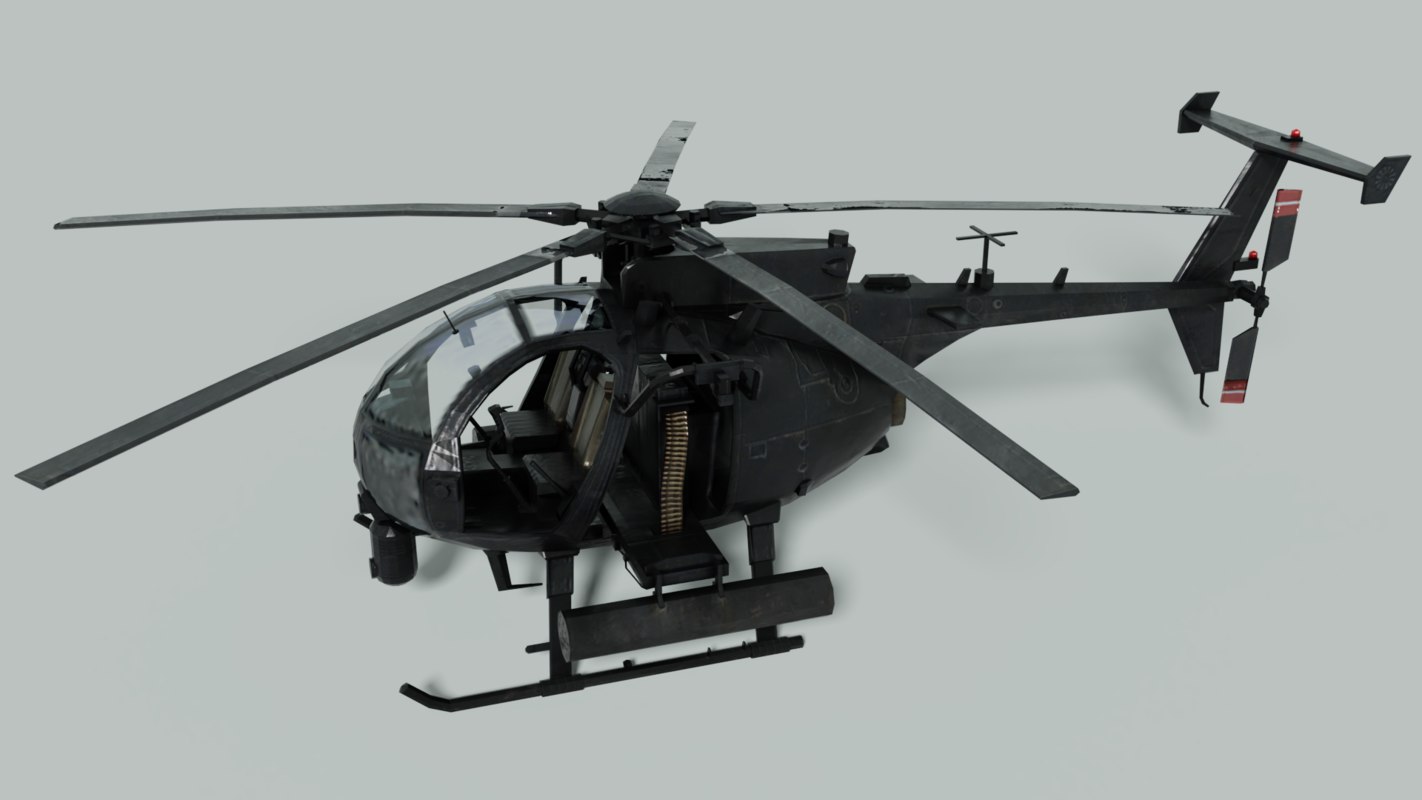 3D ah-6 helicopter army - TurboSquid 1445575