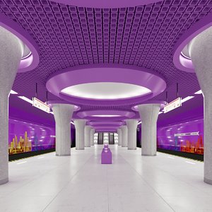 subway station 3D model