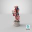 chess piece knight white 3D