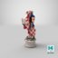 chess piece knight white 3D
