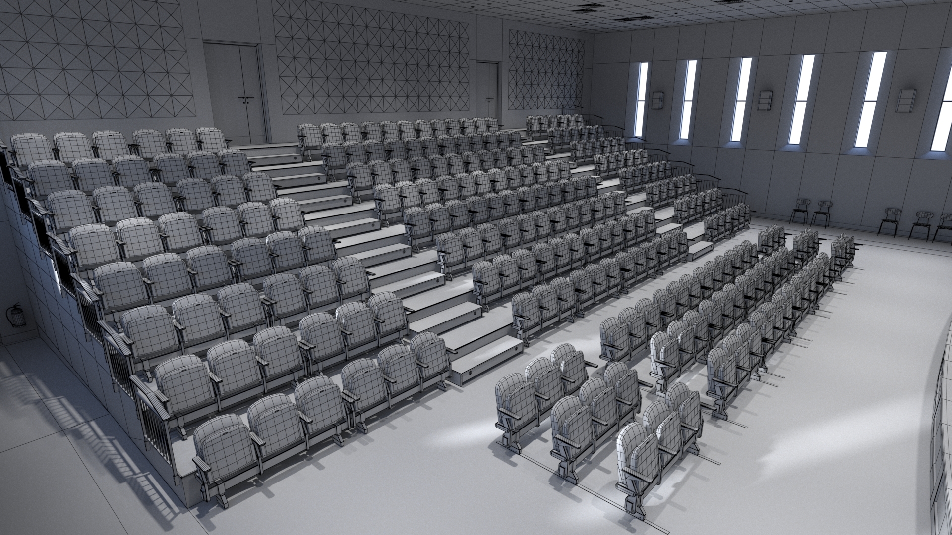 大会剧院3d模型